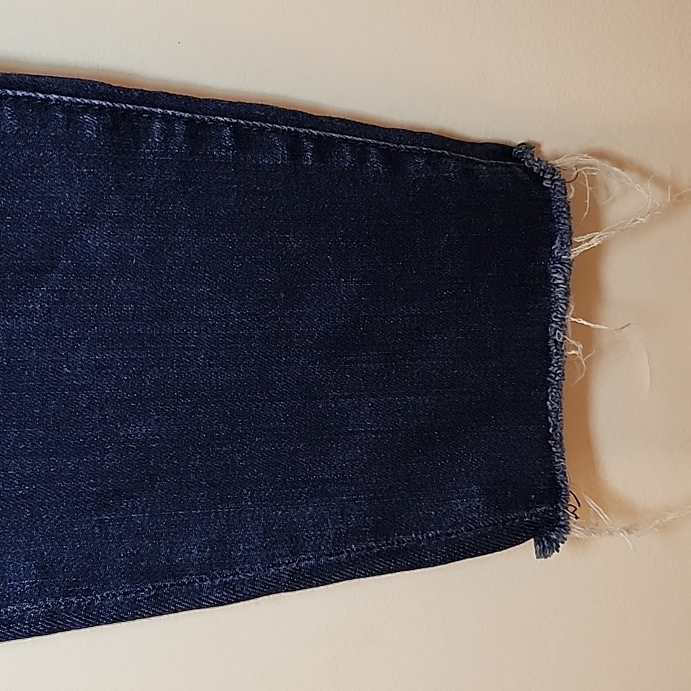 Mother Waisted Looker Ankle Fray Tongue in Chic Meduim Wash Blue Sz 24 - Picture 7 of 16